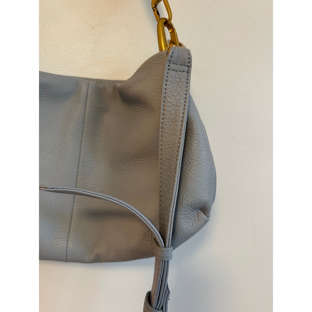 Hobo Advance Shoulder Bag in Indigo Cloud Pebbled Leather - Picture 2 of 10